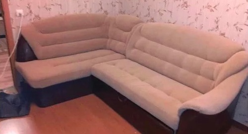 Перетяжка углового дивана. Заводоуковск